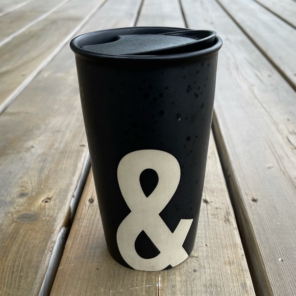 Starbucks Matte Black “&” Double Walled Travel Mug - Picture 2 of 11